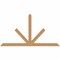 Ekena Millwork Saratoga Timber Gable Bracket, Western Red Cedar, 72"W x 39"H x 3 1/2"D x 3 1/2"F, 13/12 Pitch GBW072X39X0404SAR00SWR - alternate 1